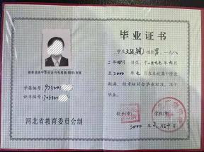 大名县2000年高中毕业证样本及图片参数